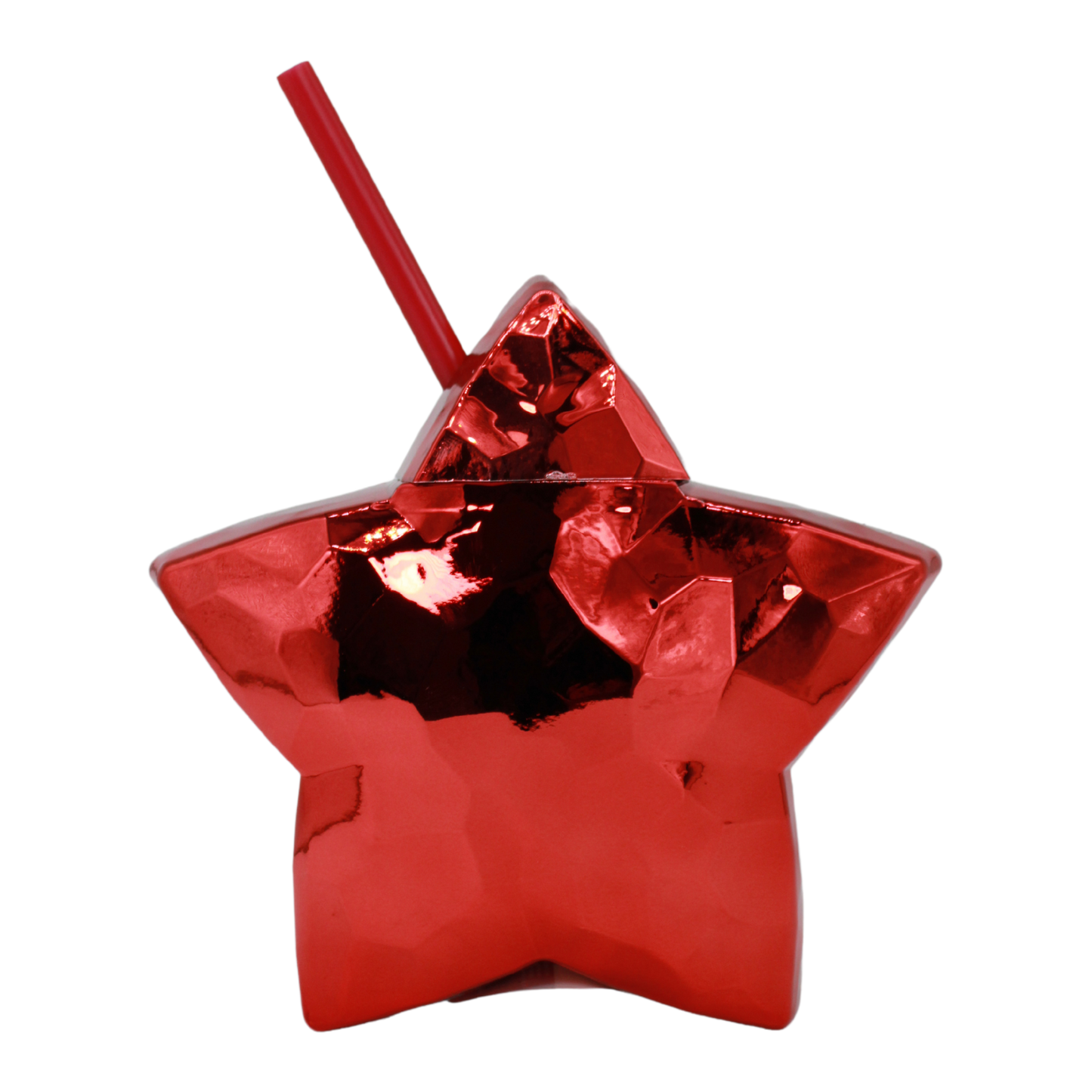 Vaso Estrella Metálico de 18oz con Popote Party Star