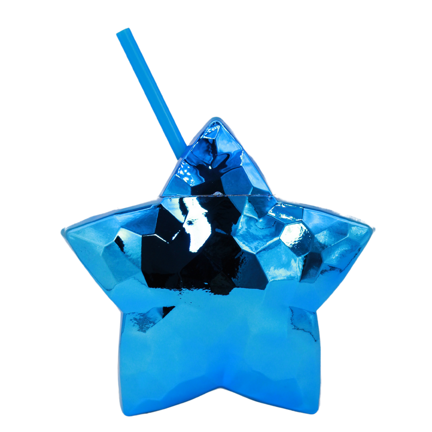 Vaso Estrella Metálico de 18oz con Popote Party Star