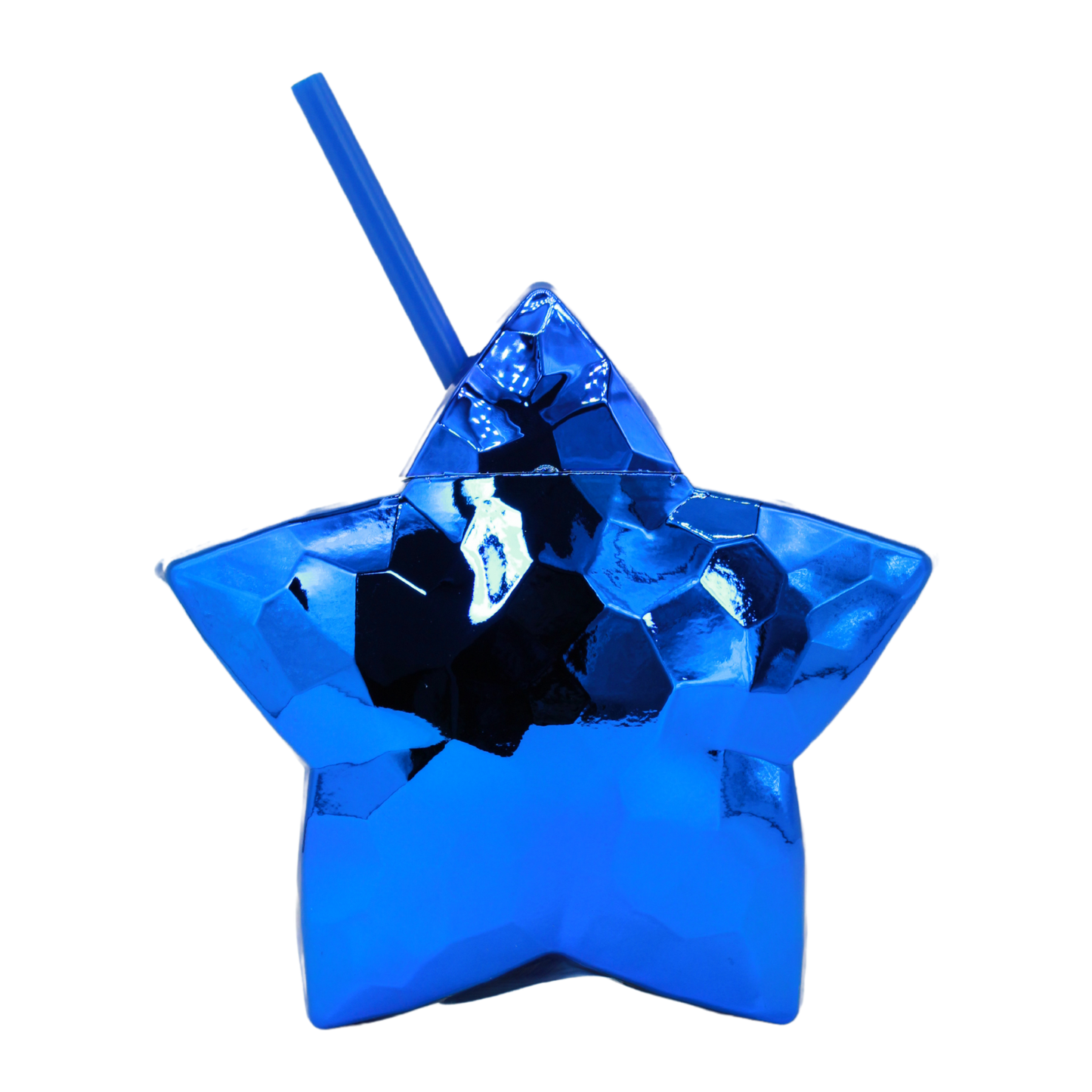 Vaso Estrella Metálico de 18oz con Popote Party Star