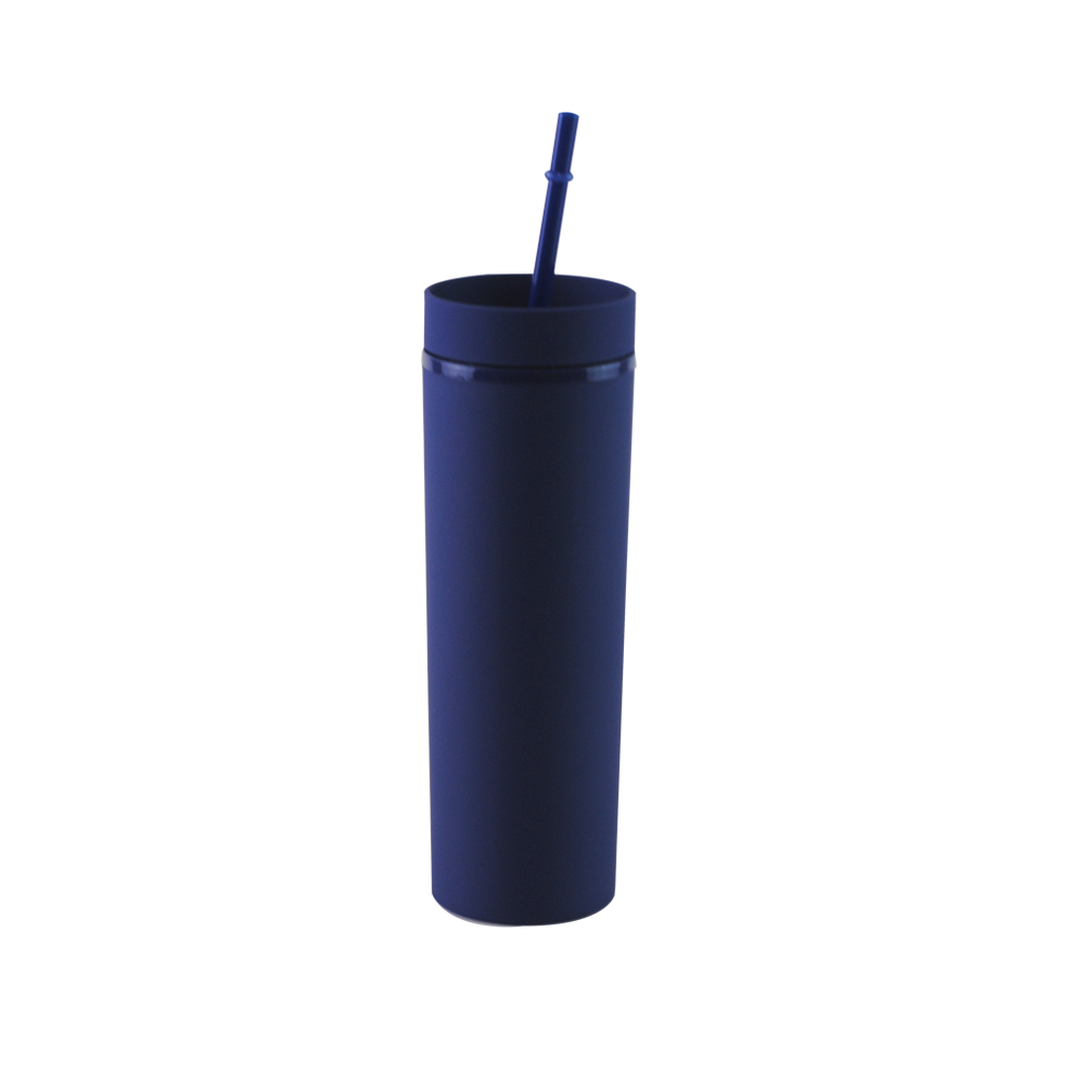 Vaso Acrílico Térmico 400ml Personalizable BPA Free, Reutilizable con Popote Colores Variados