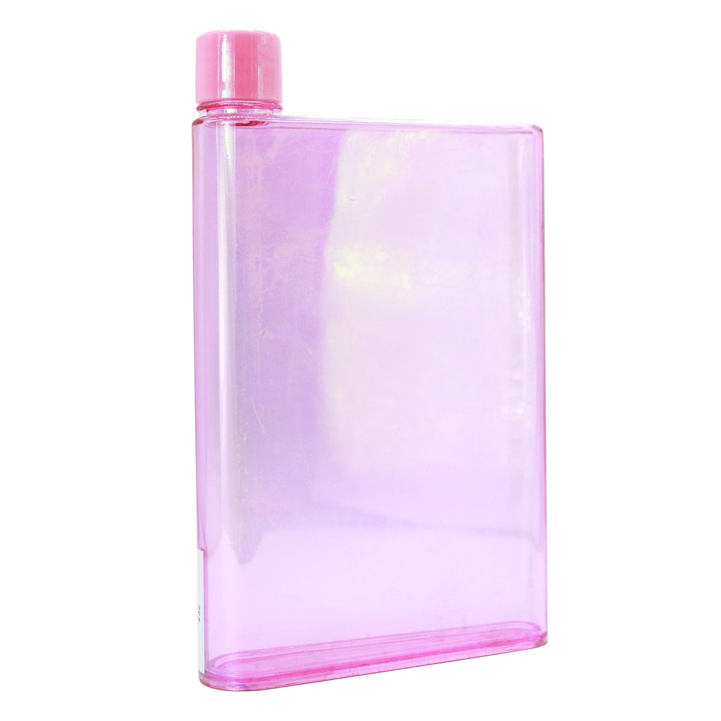 Botella Acrílica Rectangular Tornasol 16oz BPA Free Personalizable Reutilizable Varios Colores