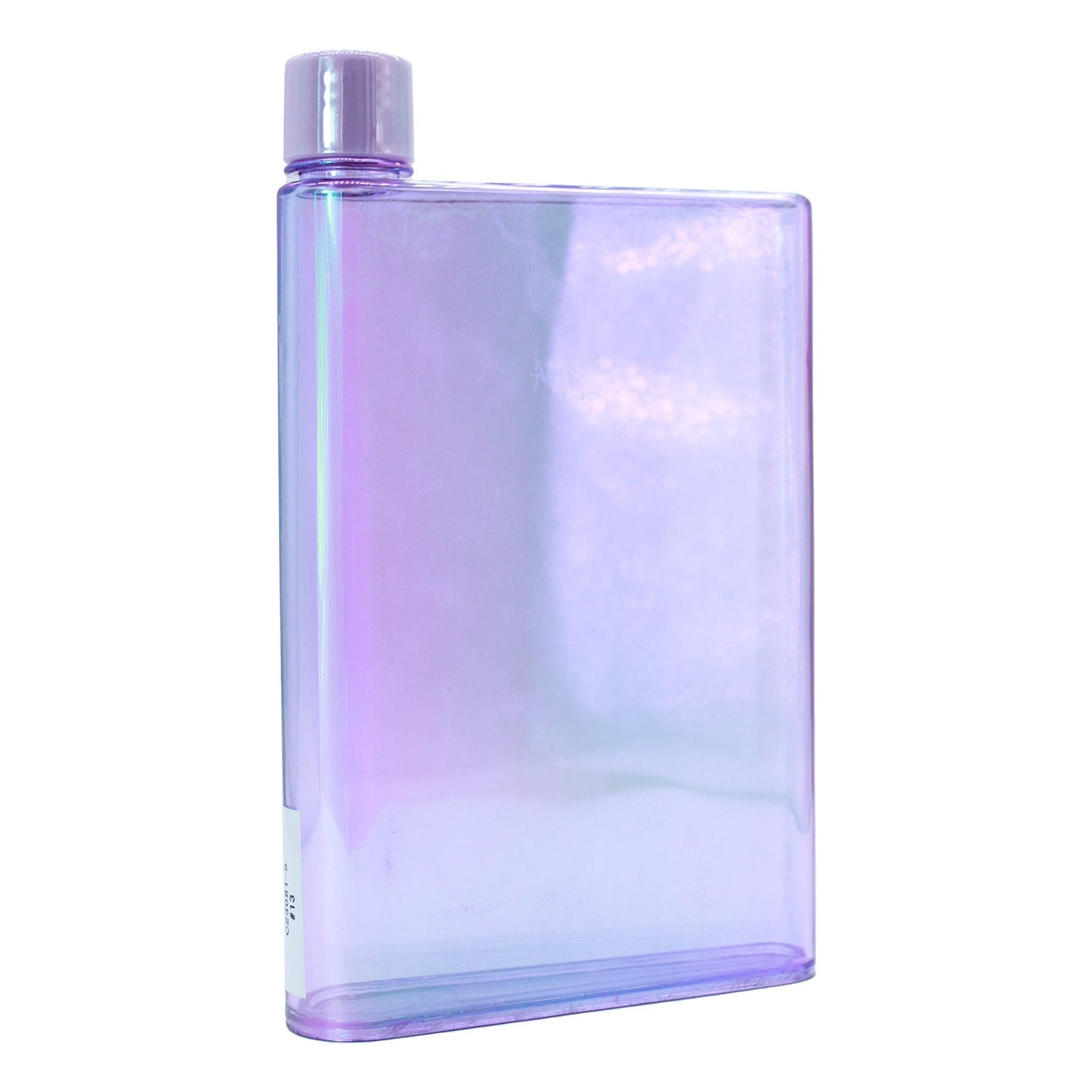 Botella Acrílica Rectangular Tornasol 16oz BPA Free Personalizable Reutilizable Varios Colores