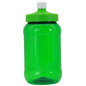 Translucent green 500ml plastic sippy cup with white spill-proof lid and spout.