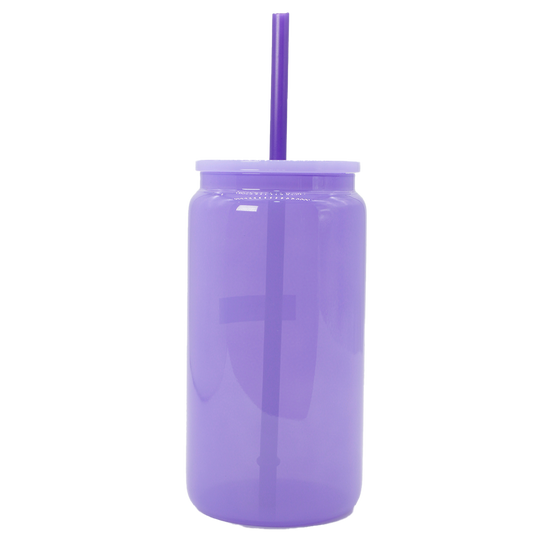 Vaso de Cristal Premium 550ml con Popote Rígido Elegancia y Estilo para tus Celebraciones Exclusivas