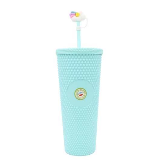 Vaso Térmico Acrílico 27oz Doble Pared (BPA Free) Mantiene Frío/Calor Popote & Tapa Colores Mate